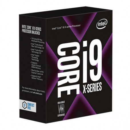 Desktop - Intel i9 9820X 4.1Ghz Max - 10Cores - 19Mo cache - Socket 2066 - 165 Watts ►NEW