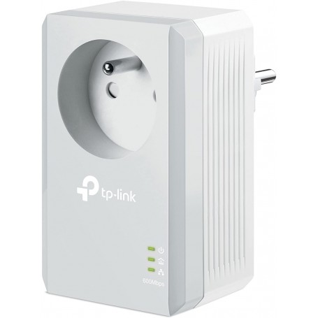 TP-Link CPL 600 Mbps avec Prise Intégrée et Ports Ethernet, Prise CPL