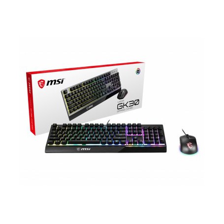 MSI VIGOR GK30 COMBO - CLAVIER Rétro RGB + Souris GM11